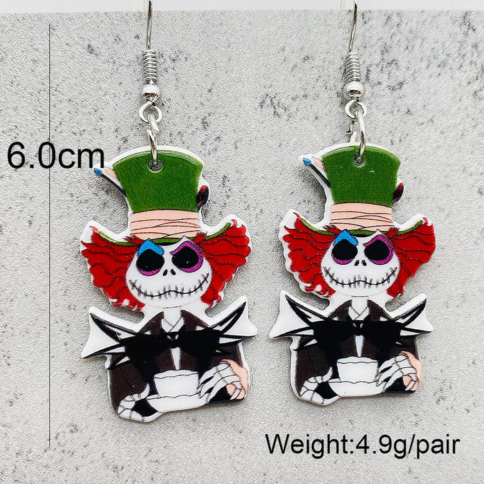 Wholesale  Horror Movie Earrings Figure Acrylic Earrings