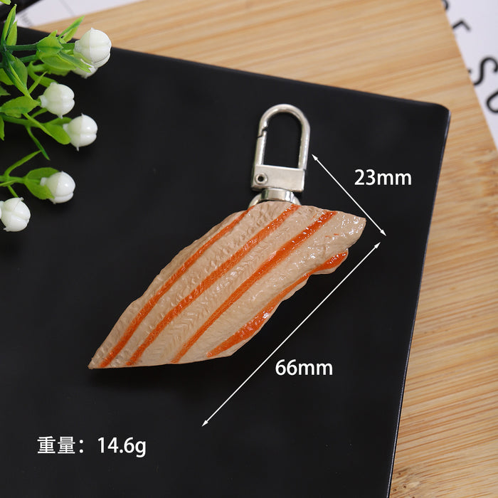 Wholesale PVC Sushi Keychain Food Toy Accessory for Bag Charm or DIY Craft Gift MOQ≥2