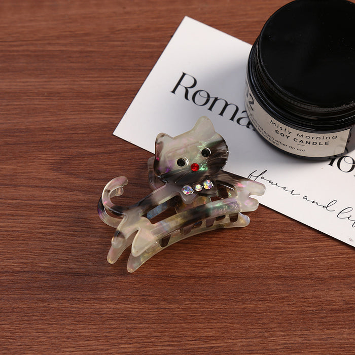 Wholesale Cute Cat Acetic Acid Personalized Hair Clips