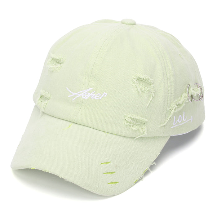Wholesale Distressed Embroidered Letter Baseball Cap Sun Protection Everyday