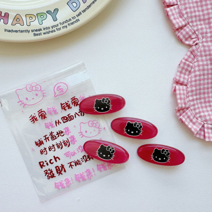 Wholesale Retro Wine Red Cartoon Cute Hair Clips JDC-HC-Beif005