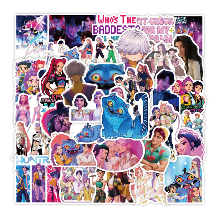 Wholesale 50pcs KPOP Cartoon Stickers Decorations