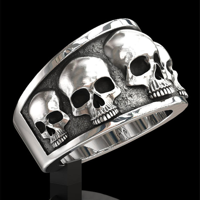 Wholesale Accessory Punk Skull Ring