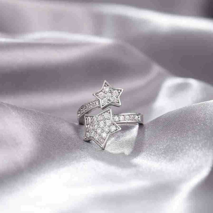 Wholesale Heavy industry ring, cross ring, female niche, adjustable opening, non fading ring