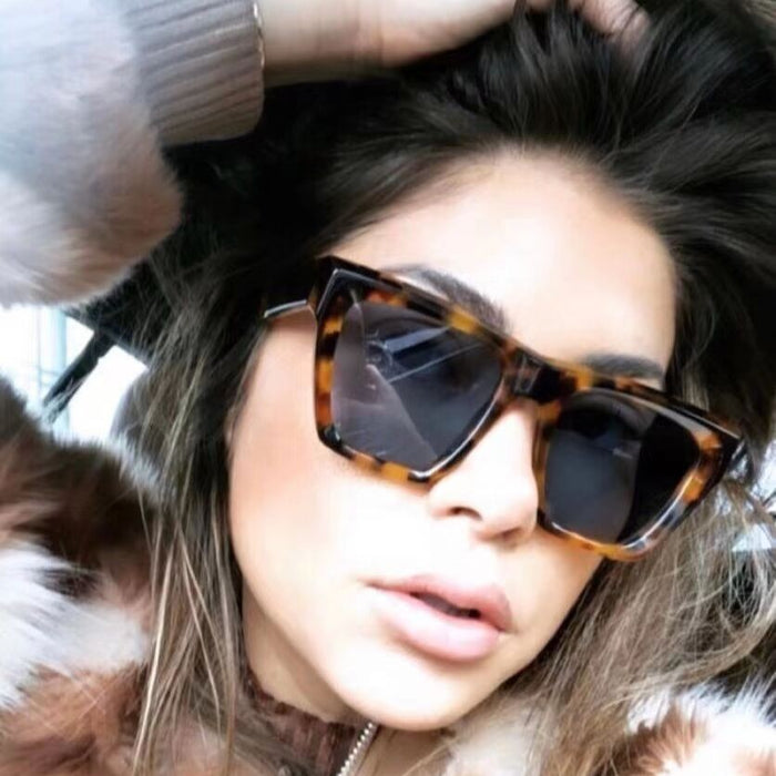 Wholesale New Fashionable Large Frame Sunglasses, Personalized Rice Nail Sunglasses, Trendy UV Resistant Sunglasses