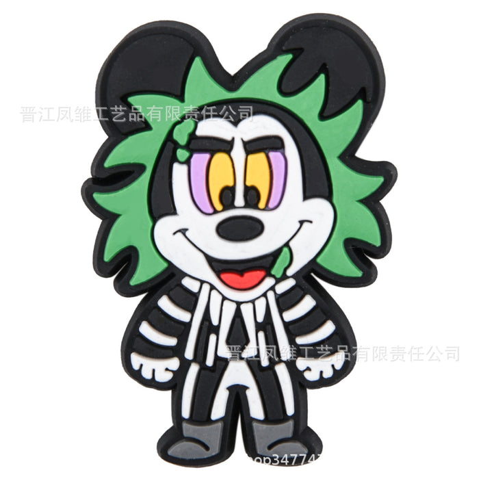 Wholesale 50pcs  Shoes Charms shoe buckle cartoon character decoration accessories