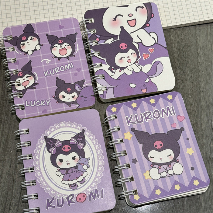 Wholesale 4 Sets of A7 Small Coil Cartoon Paper Notebook JDC-NK-YYC003