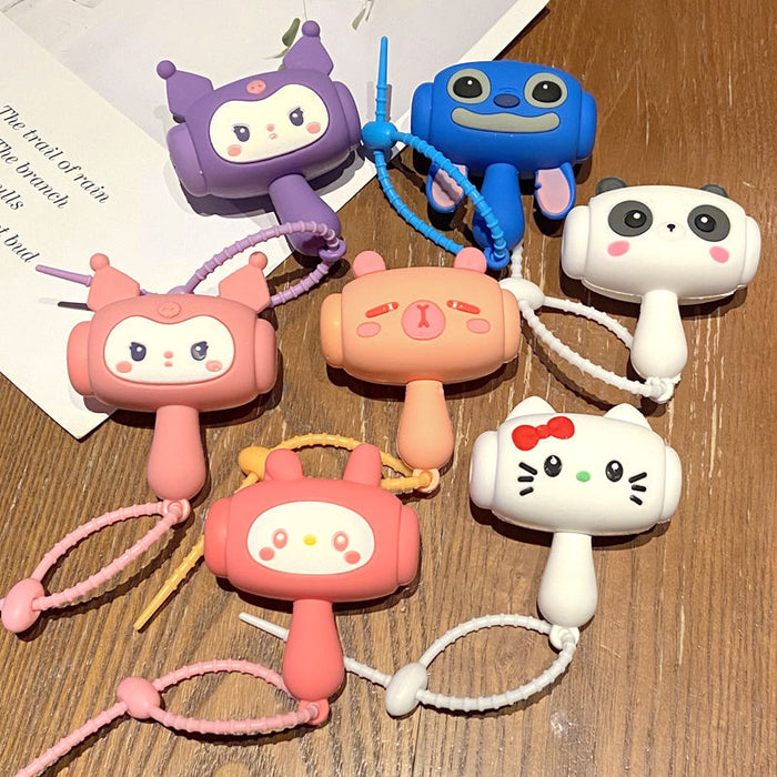 Wholesale Cute Panda Squeaky Hammer Keychain Decorative Accessory MOQ≥2