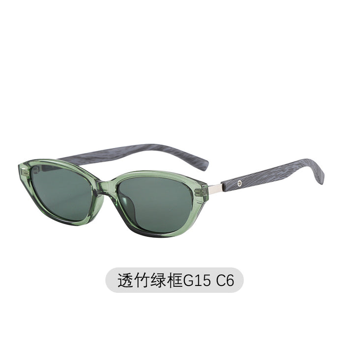 Wholesale Sunglasses with high-end feel, UV resistant, wood grain leg sunglasses
