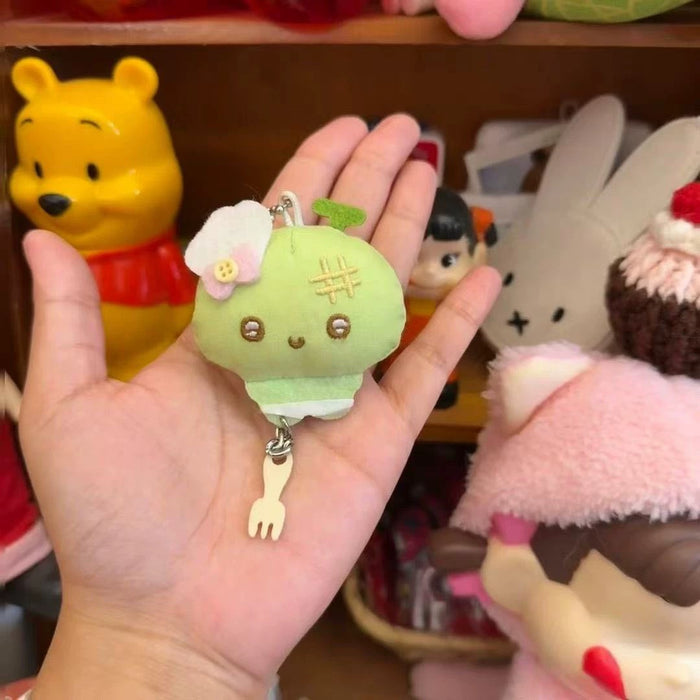 Wholesale Plush Green Pendant School Bag Bag Pendant Doll Keychain