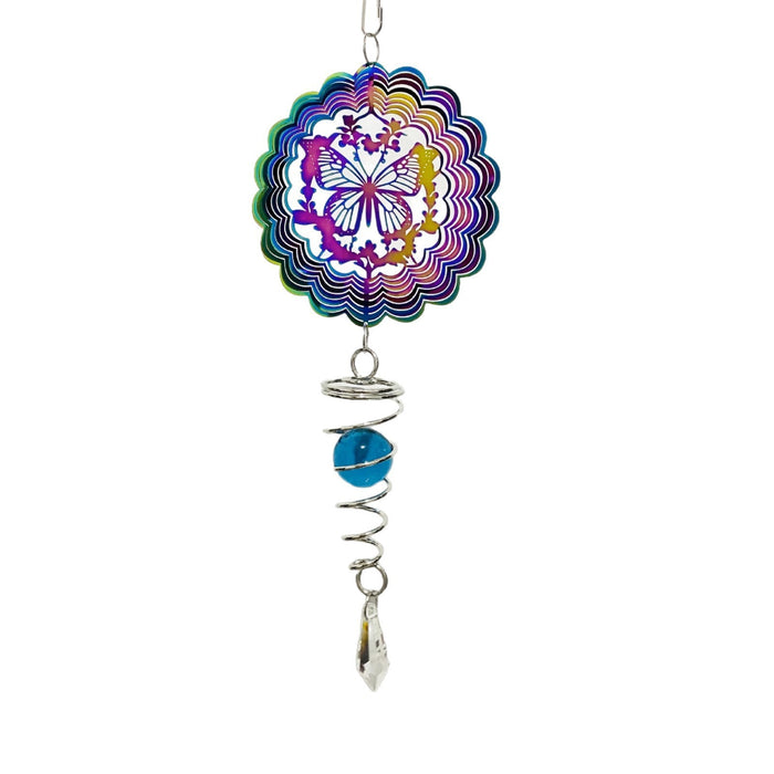 Wholesale 3D Stainless Steel Rotating Wind Gyro Wind Chimes