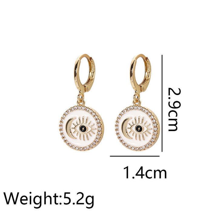 Wholesale Fashion Exaggerated Earrings Copper  JDC-ES-GuTe018