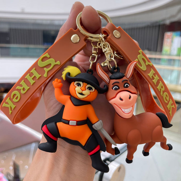 Wholesale Keychain Cartoon Doll Bag Pendant Car Keychain Grab