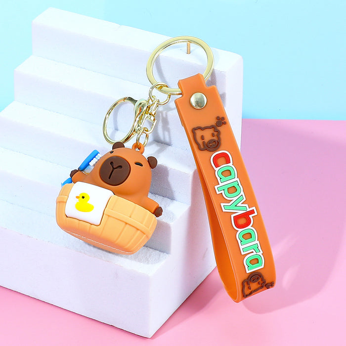 Wholesale  Capybara Small Pendant Doll Keychain