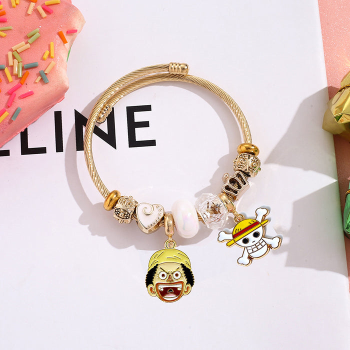 Wholesale Beaded Bracelet with Pendant Fashion Jewelry Accessory Boutique Resale Gift MOQ≥2