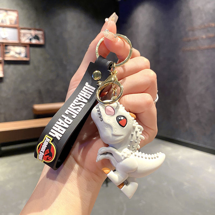 Wholesale Trendy Dinosaur Keychain Toy Metal Cartoon T-Rex Charm MOQ≥3
