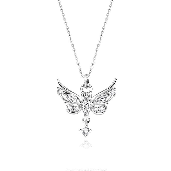 Wholesale Butterfly Love Wings Necklace Jewelry Women's Necklace Chain