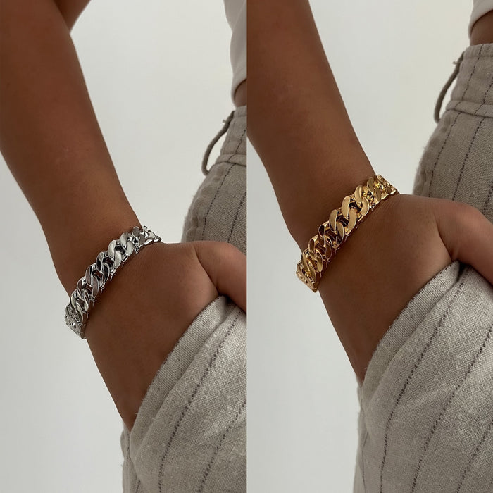 Wholesale Jewelry Fashion Fried Dough Twists Open Bracelet Simple Irregular Round Alloy Bracelet