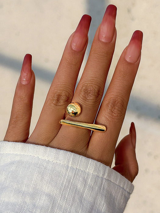 Wholesale Jewelry Butterfly Ring Joint Ring Simple and Exaggerated Creative Ring