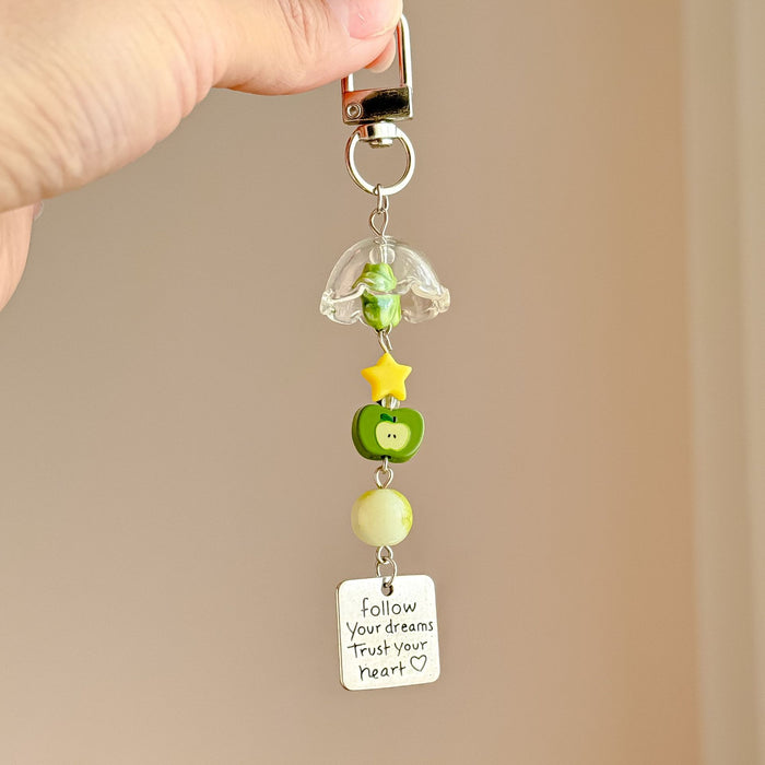 Wholesale Fruit Mobile Phone Pendant Girl's Heart Bag Pendant Gift Keychain