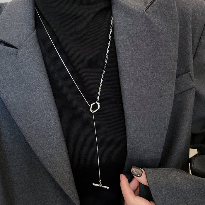 Wholesale New clavicle chain, light luxury and niche sweater chain