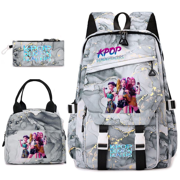 Wholesale Kpop Cute Cartoon Theme Series Student Backpack Bags 3-Piece Set