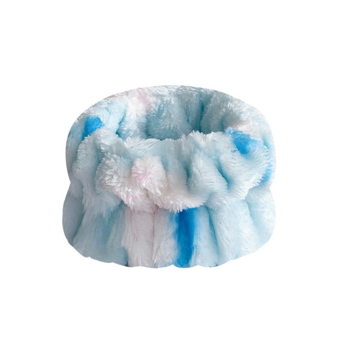 Wholesale Solid Color Plush Wristband Women' s Face Wash Wrist Waterproof Headb Flannel Sweat Wipe Bracelet