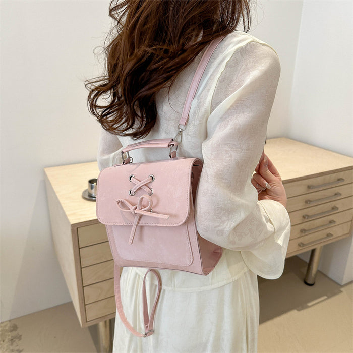 Wholesale Bow shaped backpack, trendy and cute hand-held shoulder bag