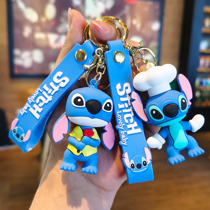 Wholesale Rubber Cartoon Doll Keychain JDC-KC-Tingm173