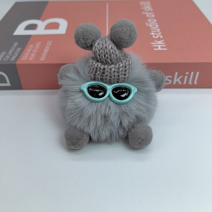 Wholesale Cute bag decoration plush toy car keychain pendant