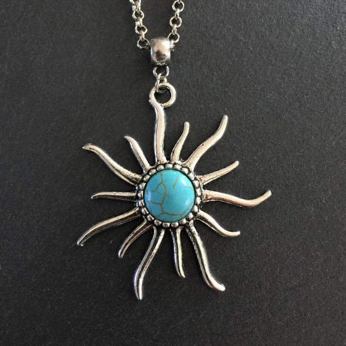 Wholesale  Sun natural stone necklace, jewelry