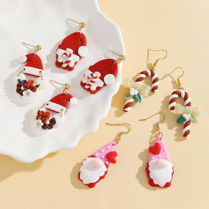 Wholesale Christmas handmade polymer clay earrings