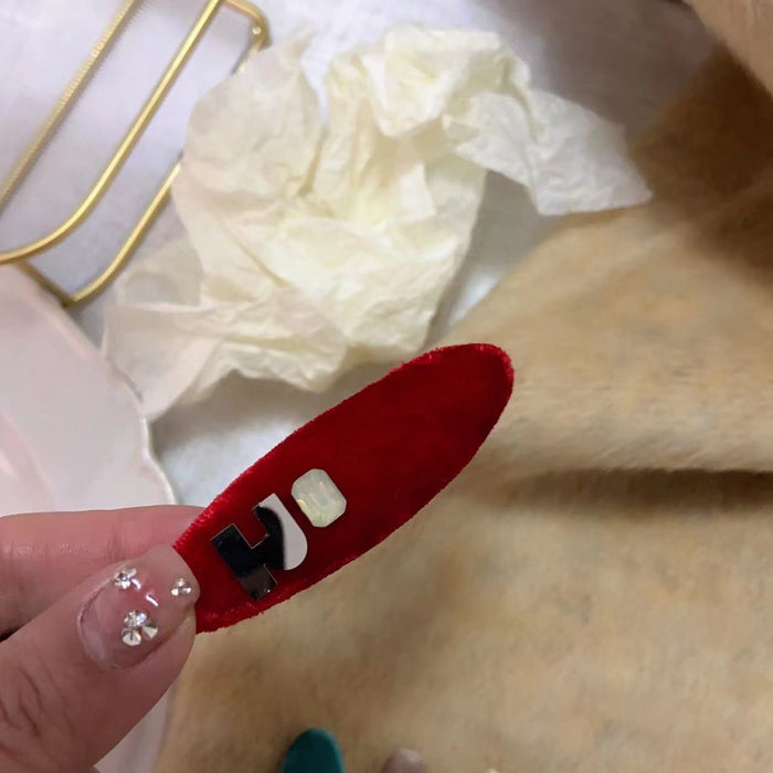 Wholesale fashion velvet imagination color diamond  texture hair accessories hairpin