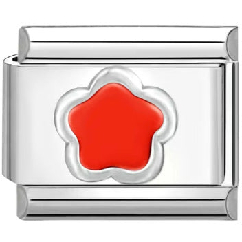 Wholesale Mother' s Day Series Stainless Steel Italian Flower Bracelet DIY Module Combination Jewelry