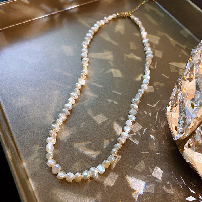 Wholesale Pearl necklace women's new irregular pearl necklace elegant temperament sweet collarbone chain