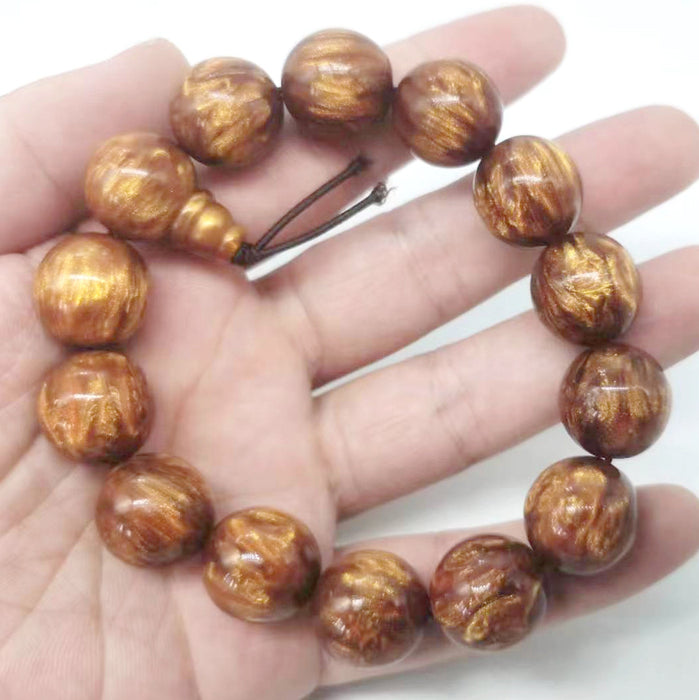 Wholesale Golden Sea Willow Hand String Buddha Pagoda Single Circle Buddha Bead National Style Jewelry