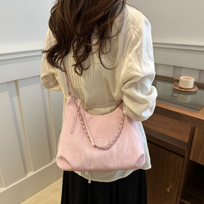 Wholesale Fashion shoulder bag, crossbody bag, simple and casual soft surface, large capacity commuting bag