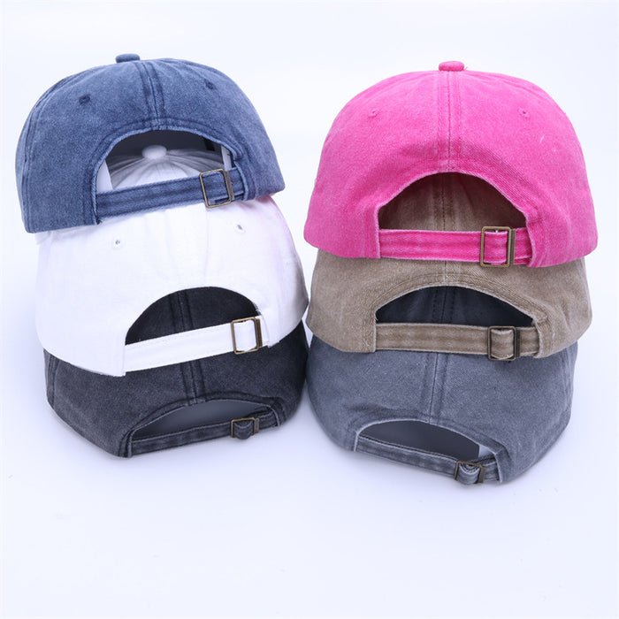 Wholesale New Fashionable Embroidered Letter Baseball Hat Spring/Summer Washed Cotton Sunshade Duck Tongue Hat