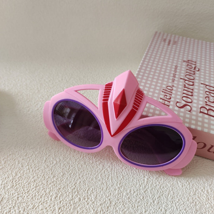 Wholesale Children' s Sunglasses Cute Cartoon Ultraman Glasses Style Glasses