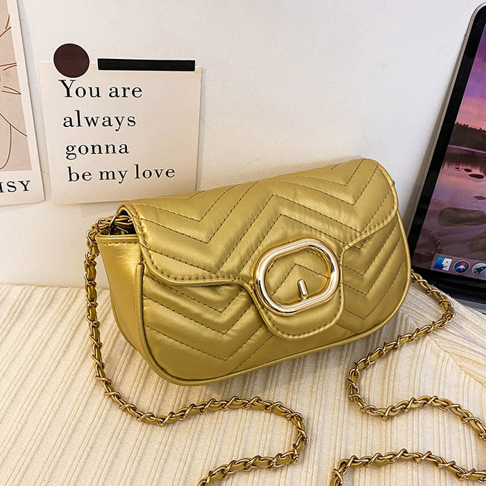 Wholesale One-shoulder Embroidery Chain Crossbody Small Square Bag JDC-SD-HT009