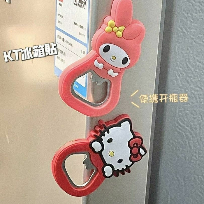 Wholesale Cartoon Cat Folding Bottle Opener Fridge Magnet Party Favor