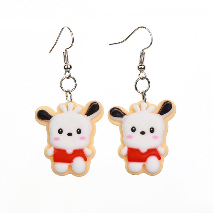 Wholesale Earrings Resin Fun Cute Cartoon (S) JDC-ES-niqing006