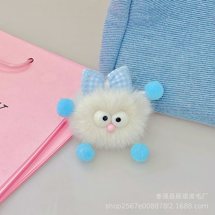 Wholesale New Butterfly Knot Keychain Pendant Plush Doll Bag Pendant