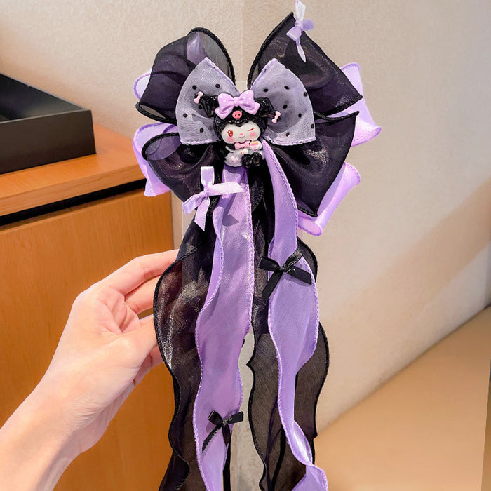Wholesale cartoon hairpin bow ribbon tassel hairpin headdress cute