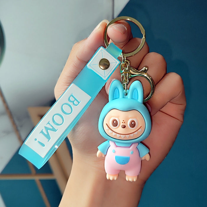 Wholesale Silicone Keychain Cute Cartoon Doll Pendant Student Schoolbag Hanging Ornaments