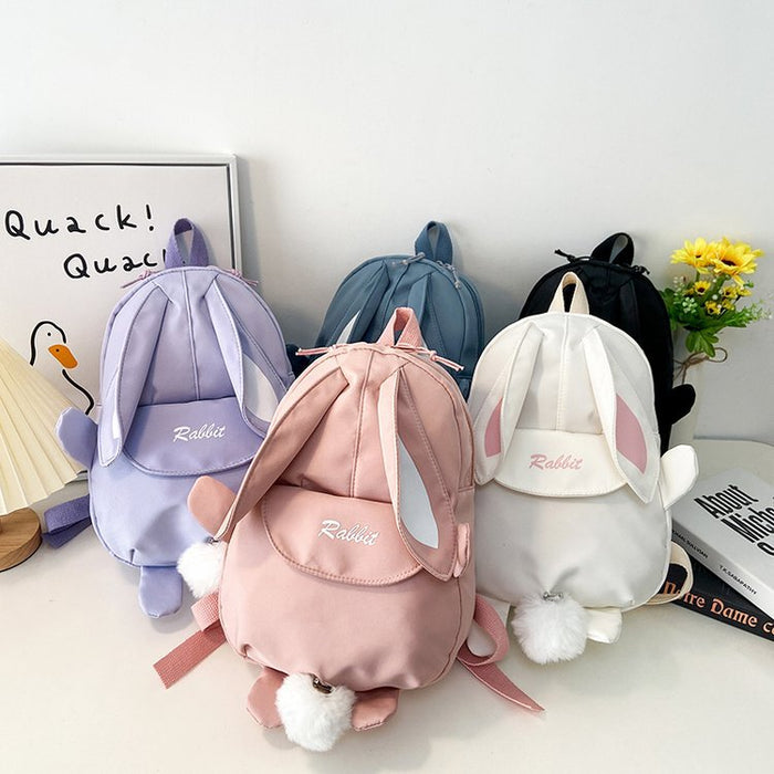 Wholesale College Style Cute Cute Funny Personality Rabbit Ears Soft Girl Student Backpack Pink and Tender Girl Backpack JDC-BP-SS002