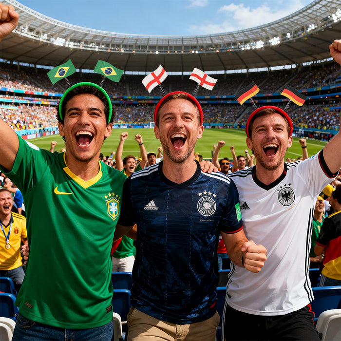 Wholesale 3pcs World Cup Flag Headbands Fans Cheering Hair Clip