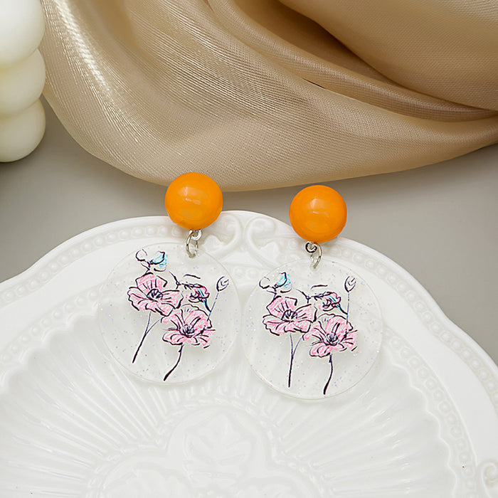 Wholesale Cartoon Acrylic Earrings JDC-ES-MDD103