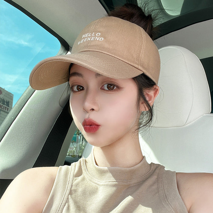 Wholesale Hat summer empty top running duckbill cap baseball cap sunshade sun hat