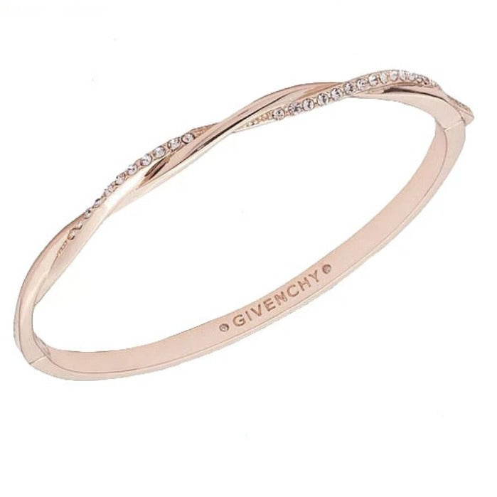 Wholesale Twisted bracelet with exquisite temperament, light luxury, versatile cross helix wave bracelet, simple and niche design